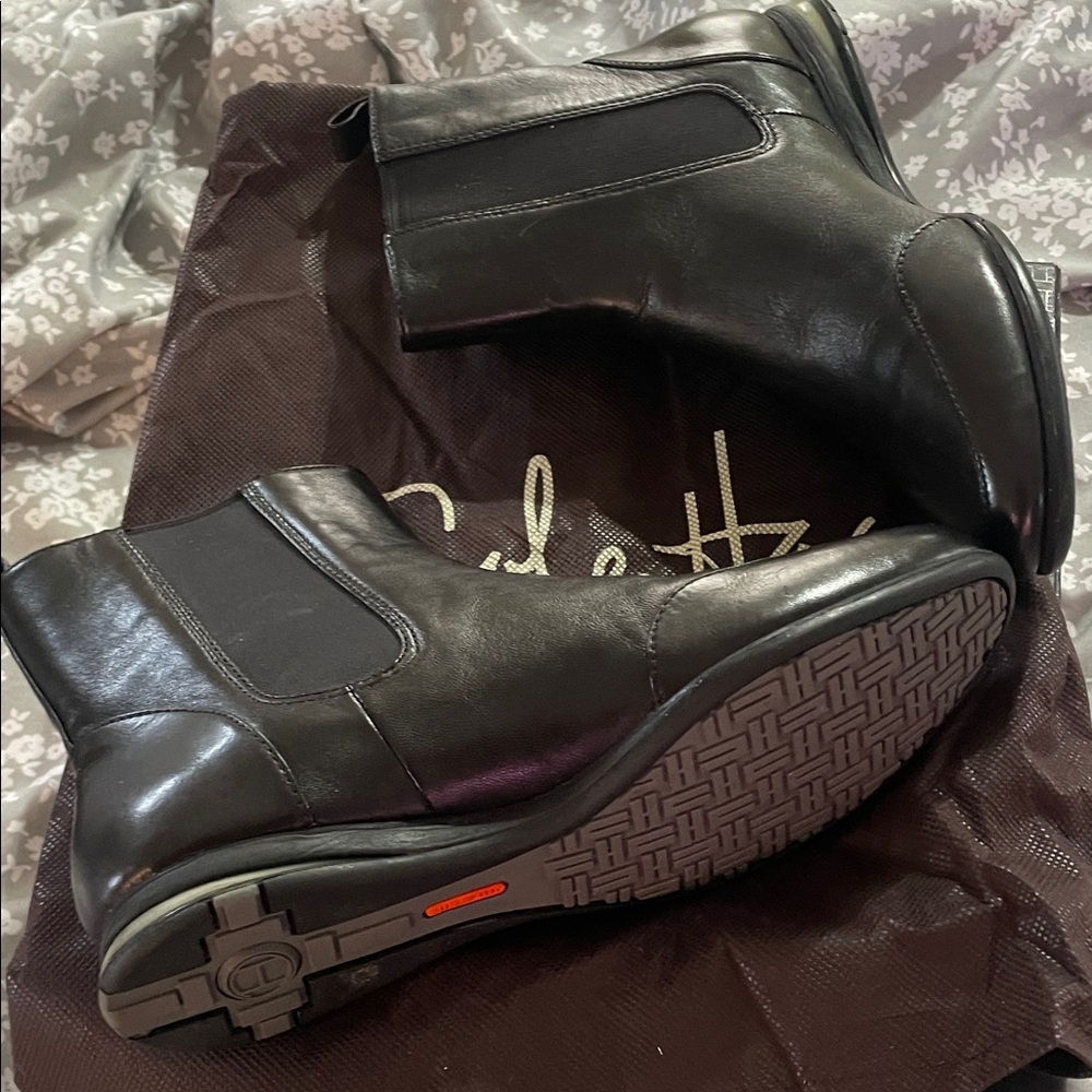 Authentic Cole Haan, Nike Air Adrina bootie, luxury black leather, boot 6.5 B